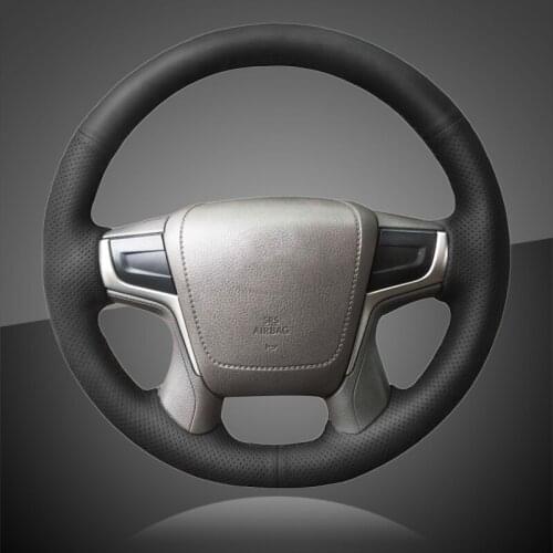 Auto Braiding On The Steering Wheel Cover for Toyota Land Cruiser 2015-2020 Land Cruiser Prado 2017-2020 Crown Car Wheel Covers