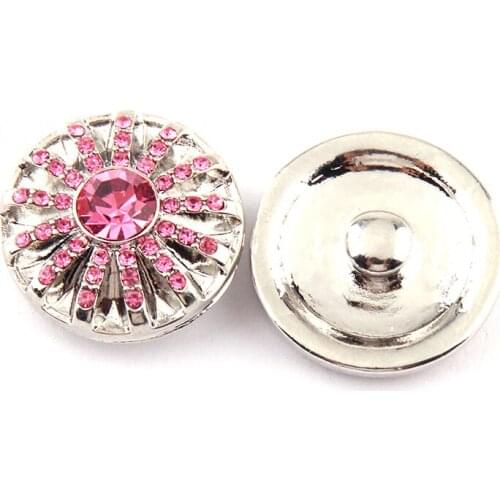 Free shipping new arrival flower CZ stone charm button beads
