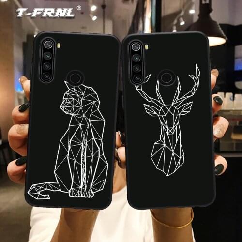 For Mi 9 SE lite Note 7 7A 8A case for POCO X3 NFC case Mi A3 lite CC9 Redmi 9A 9C TPU case Line cartoon unicorn cat