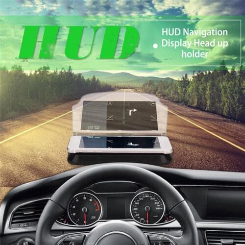 HUD Head Up Navigation Display Holder for Samsung for Iphone Phone Holder for Car head up GPS Device Car Windscreen Projecto