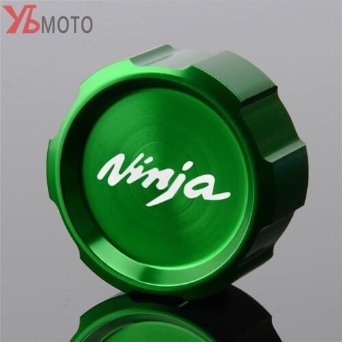 Top Selling For Kawasaki NINJA 400 250R Ninja650 ZX6R ZX-10R H2 H2R Z1000SX Motorcycle Rear Brake Master Reservoir Cover Oil Cap