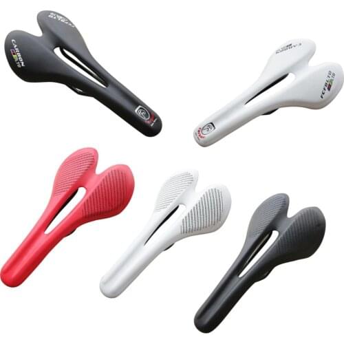 Fcfb saddle bicycle saddle carbon seat leather saddle soft mtb road bicycle saddle seat bike seat road mtb bike parts