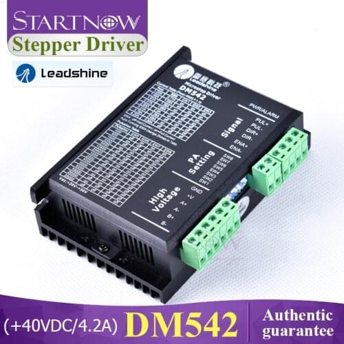 Leadshine 2 Phase Digital Stepper Driver DM542 Nema 23 Analog Driver 20-50VDC Max 4.2A For CNC CO2 Cutting Machine