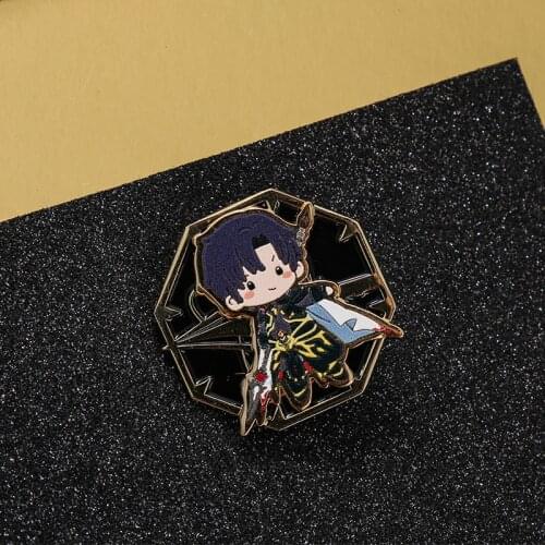 Anime Cartoon The King’s Avatar Ye Qiu Metal Badge Brooch Pin Cosplay Prop Backpack Decor Collectible for Boy Girl Gift 1pcs