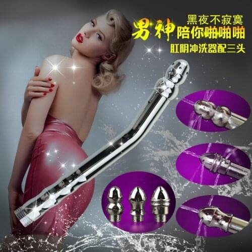 New Shower Enema Water Nozzle 3 style Plug Head Enema Anal Cleaning Kit/Faucet,Anal Sex Toy,Anal Plug