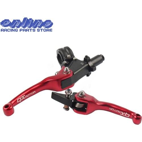 NEW CNC QX folding brake lever clutch Lever with front pump For Most Motorcycle Dirt Pit Bike Motorcross CRF KLX YZF RMZ