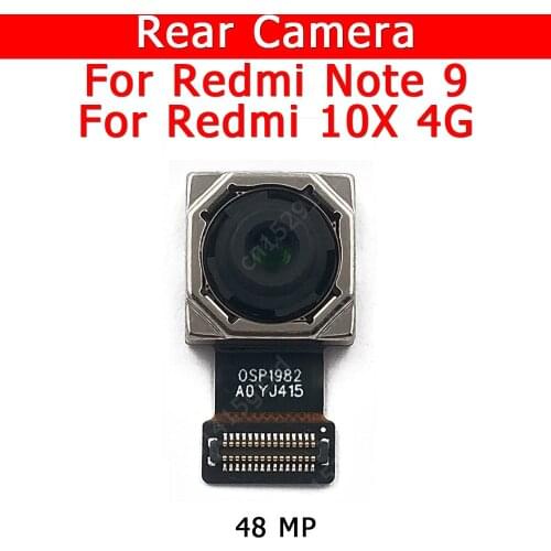 Original Rear Camera For Xiaomi Redmi Note 9 10X 4G Note9 Back Main Big Camera Module Flex Cable Replacement Spare Parts