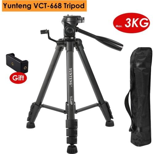 Phone Photography Aluminum Alloy Tripod Max Load 3KG with 3-Way Panel Ballhead for Smartphone Youtube Canon Nikon Sony Pentax
