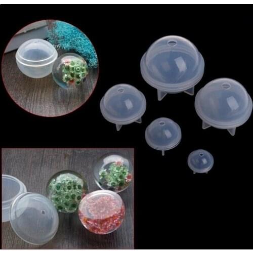5 Sizes DIY Round Ball Silicone Mold Resin Pendant Jewelry tools 3D Resin For Epoxy Mold Making Crafts