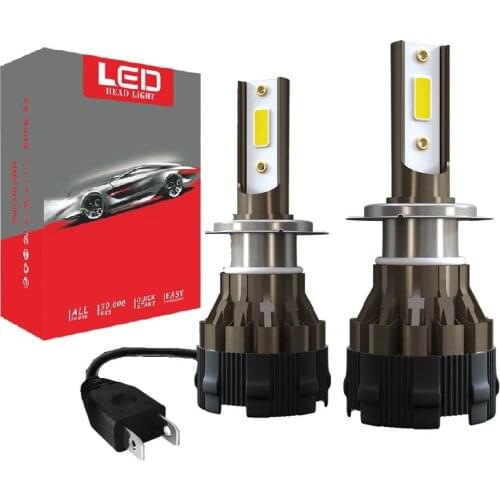 2Pcs Car headlight Mini Lamp H7 LED Bulbs H4 LED H1 H9 H8 H11 Headlamps Kit 9005 HB3 9006 HB4 For Auto 12V LED Lamp 72W 9000LM