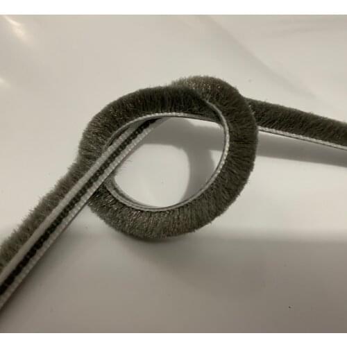 Felt Draught Excluder Wool Pile Bristles Seals Strip Sliding Sash Screen Cupboard Closet Door Brush Seal 4m 4x6mm 10m Gray