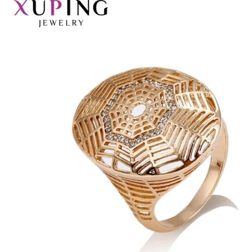 Xuping New Arrival Luxury Ring Gold Color Plated Fashion Romantic Ring for Women Girls Jewelry Gift for Christmas 14431