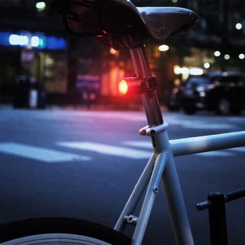 USB Rechargeable Bike Rear Tail Light Lamp Taillight Rain Waterproof Bright LED Safety Cycling Bicycle Light