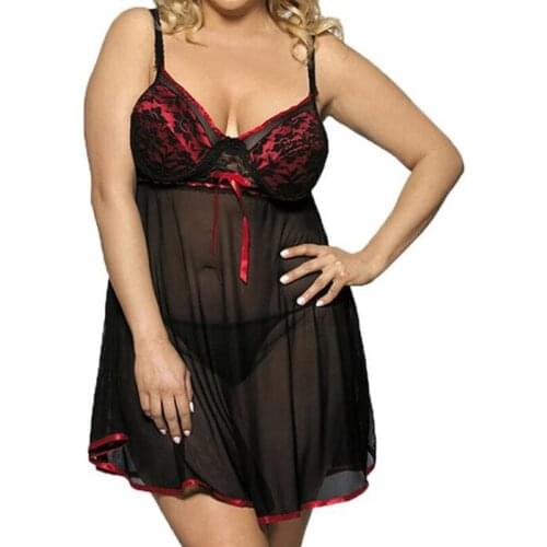 Women Fashion Nightdress Noble Lingerie Sleepwear Ladies Backless Nightgown Underwear Lace V-neck Adjustable Night Dress