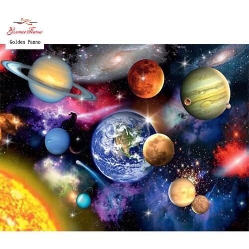 GOLDEN PANNO Diamond Painting Full Square 5D Diy Daimond Embroidery Diamant Mosaic Sale Displasy Broderie Diamant universe 02
