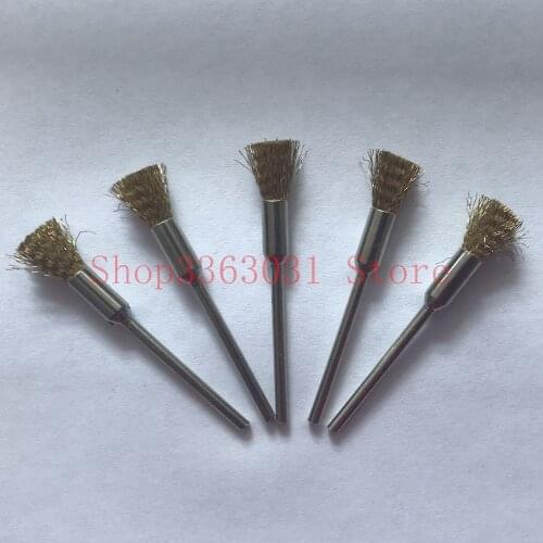 100PCS/BAG 2.35MM Shank Bristle Wheels Brush Buffing Polishing Brush Wheel for Dremel accessories