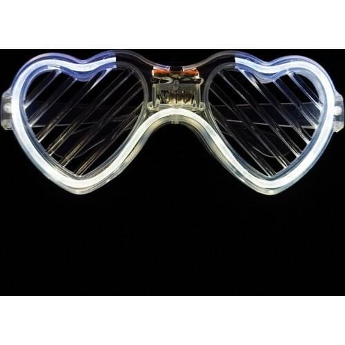 12pcs LED Adult Children Luminous Glasses Blinds Halloween Christmas Holiday Vacations Party Supplies Toys Bar Eyeglasses