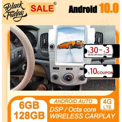 128GB Android 10 Tesla Style for KIA Fcrte 2009 2010 2011 2016 Carplay GPS Car Navigation Multimedia Video Player Stereo Radio