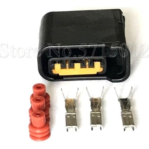 3 Hole FW-C-D3F Black Auto Connector Automotive Ignition Coil Plug For Subaru