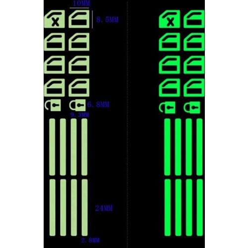 Car Door Window Luminous Button Sticker For hyundai accent solaris tucson 2017 getz ix35 santa fe coupe i20 veloster ix25 creta