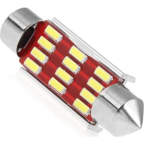 Car styling light LED headlight 39mm 4014 12SMD C5W LED Canbus Festoon Dome Lamp Car License Plate Light dropshipping