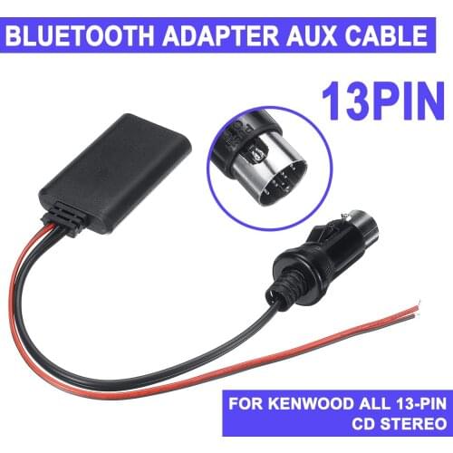 For Kenwood All 13-pin CD Stereo Car bluetooth Module Audio Aux Cable Adapter Receiver Car Electronics Accessories
