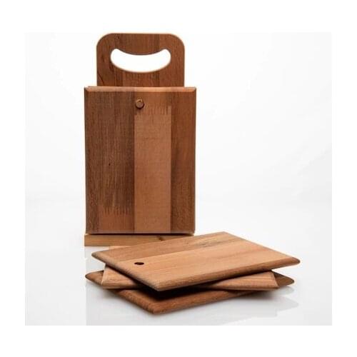 Meat and Food Presentation Board 0Standlı 6'lı Cutting and Presentation Board Set Steak Cheese Service Plates