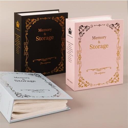 100 Sheets 6 Inch Photo Album Cartoon Cute Picture Storage Frame DIY Vintage Photo Albums Picture Case Storage