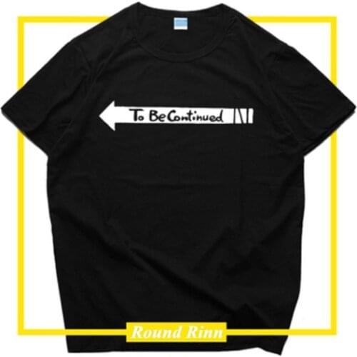 JOJOS BIZARRE ADVENTURE To Be Continued Cosplay Tee Shirt O Neck Short Sleeve T-shirt