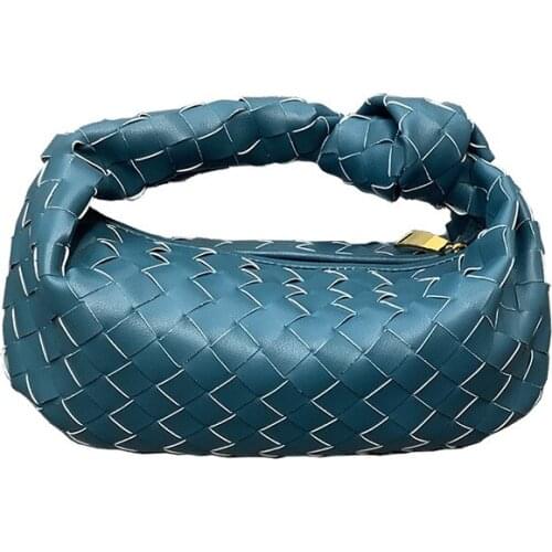 Quality Genuine Cow Leather Purses And Handbags For Women 2021 Designer Underarm Shoulder Bag Weave Female Luxury Top Handle Bag