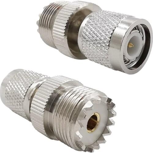1PCS RF Coaxial Adapter TNC Male to UHF SO239 SO-239 Female Straight Converter Adapter UHF Jack SO-239 to TNC Plug Connector