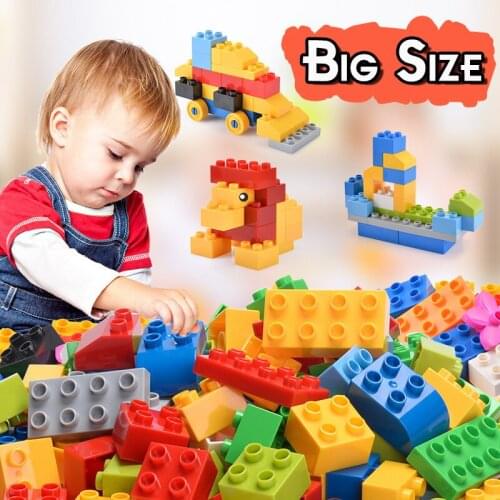 Big Size Building Blocks Children Colorful Brick Bulk Bricks Base Plates Compatible With Block Kids Educational Toys