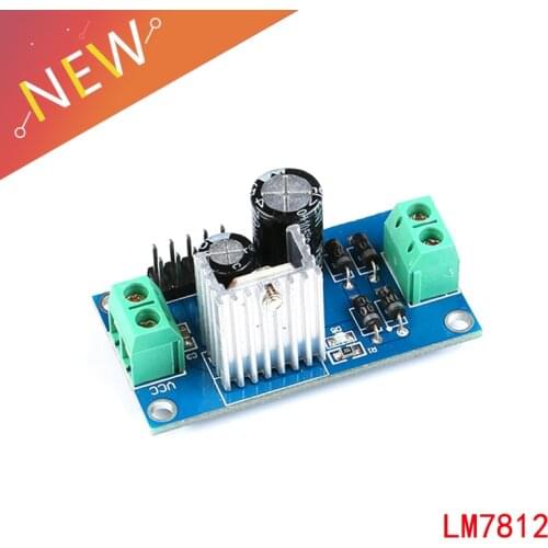 LM7812 DC/AC Three Terminal Voltage Regulator Power Supply Module 12V Output Max 1.2A