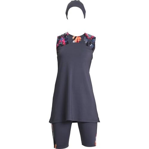 Minahill Hijab Swimwear 21801-03 Anthracite 21801-03