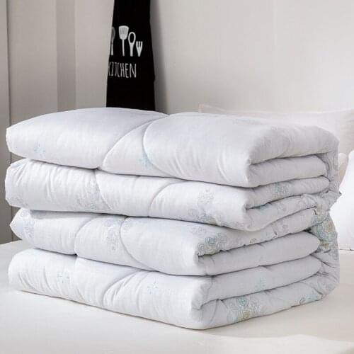 Feather Velvet Quilt Plus Size 229x230cm Four Season Adult Quilt Tencel Air Conditioner Quilt Student Printed Colcha