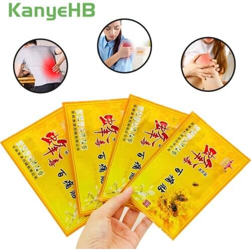 5bags Bee Venom Balm Joint Pain Killer Patch Neck Shoulder Back Pain Relief Arthritis Orthopedic Herbal Medical Plaster A007