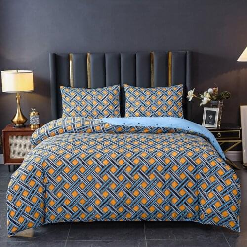 Printing Duvet Cover Nordic Geometry Modern Bedclothes Single Double King Queen 200x200 Bed Sets Luxury Soft Bedding Set