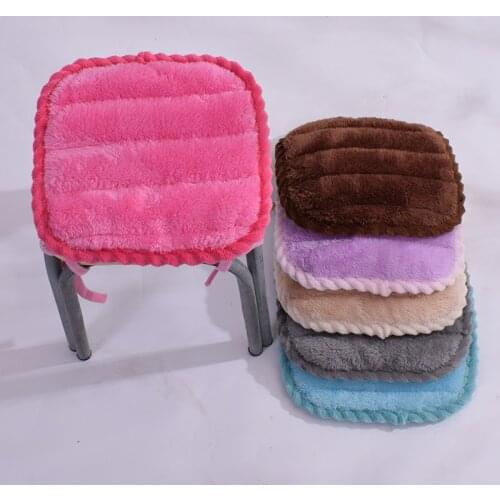Solid Thick Stool Cushion High Quality Chair Seat Cushion Kids Seat Pad Antiskid Cute Pillow Cushion Home Decor 28x28/33x33 CM