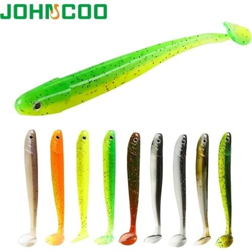 Fishing Lure Soft Swimbait Shad Artificial Fishing Bait Jig Worm Bait Silicone Bass Minnow Lure Pasca JOHNCOO Soft Lure