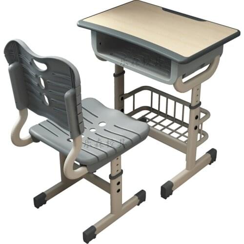 Adjustable high school primary school students' desks and chairs height adjustment training table tutorial class home childrens