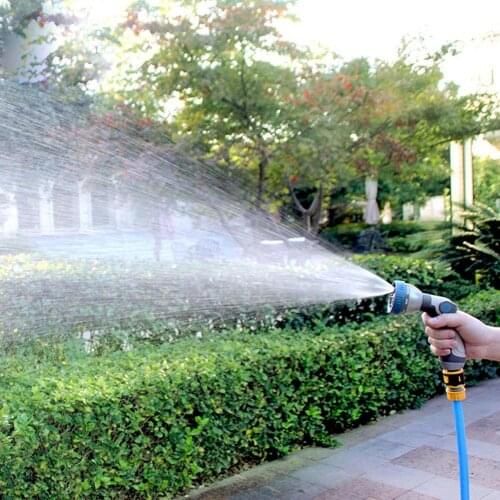Garden Nozzle Hose Spray Nozzles Adjustable Portable For Lawn Watering Spray Gun High Pressure Plant Sprinkler Irrigation Tool