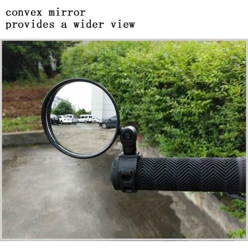 Bike Mirrors Adjustable Rotatable Handlebar Mirror Safe Rearview Mirror Wide Angle For Racing Road Mountain Bicycle Accessories