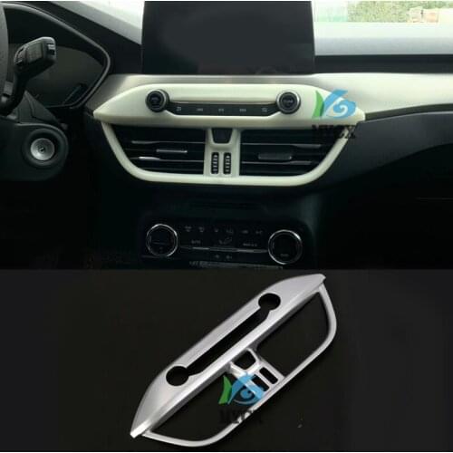 Car Middle Console Rotate Button Panel Cover Trim Sticker Fit for Ford for Focus 2019- Accessories ABS Carbon fiber Car Styling