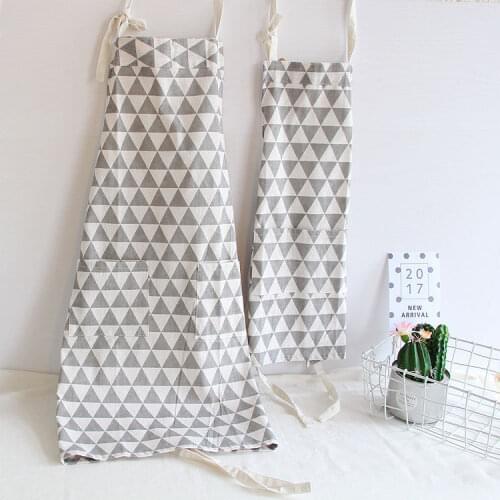 1 Pcs Triangle Pattern Kitchen Accessory Home Cooking Baking Shop Cleaning Women Pinafore Adult Children Ppocket Apron Bib 46101