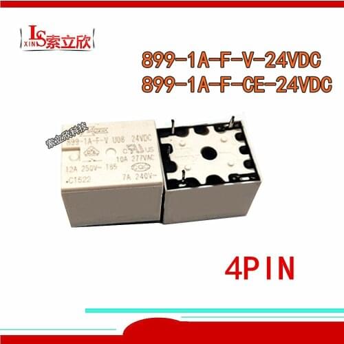 10PCS/lot 100%Original New Relay 899-1A-F-V 24VDC 899-1A-F-CE 899 1A F V 24V 899 1A F CE 899-1A-F-V-24VDC 4PIN