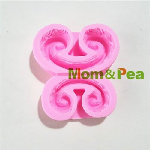 Mom&Pea 1310 Free Shipping Deco Silicone Mold Cake Decoration Fondant Cake 3D Mold Food Grade