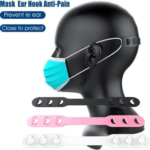 2pcs Mask Hook Prevent Ear-pulling Adjustable Mask Rope Extension Buckle TPU Mask Buckle Anti-skid Drop Anti-Hole Ear Hot Sale