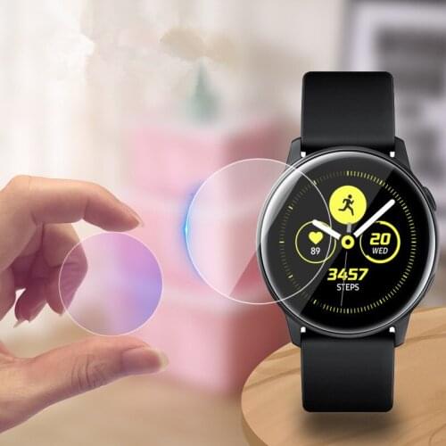 2 pcs Smart watch Glass screen protection For Samsung Galaxy Watch Active Glass screen protective 2.5D Anti-scratch