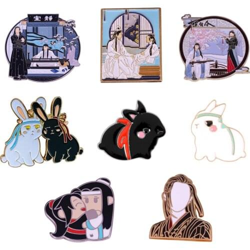 20pcs/lot G2032 Costume Drama Tv Show Brooch Enamel Badge Character Metal Badges Icon on The Backpack Pin Brooch Badges