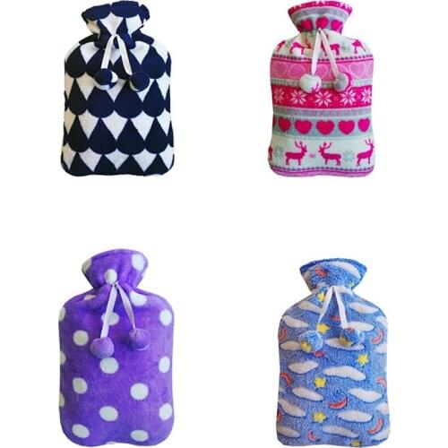 2000ml Cute Hot Water Knit Cloth Cover Protector Winter Accessories Soft Knitting Bag Hand Warmer Knitted Covers